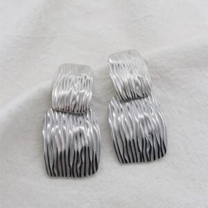 Boucle en acier inoxydable argent chic